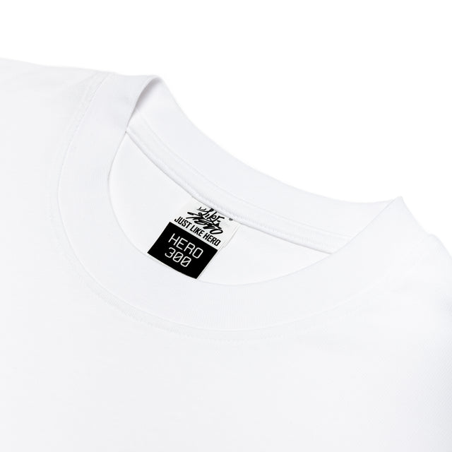 HERO-300 Unisex Super Heavy Oversized Tee - White