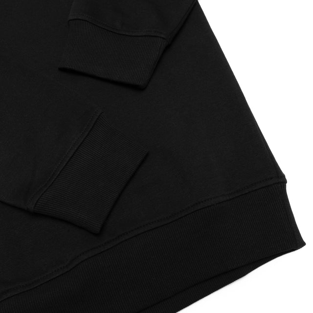 HERO-1020 Unisex Blank Crewneck Sweatshirt - Black