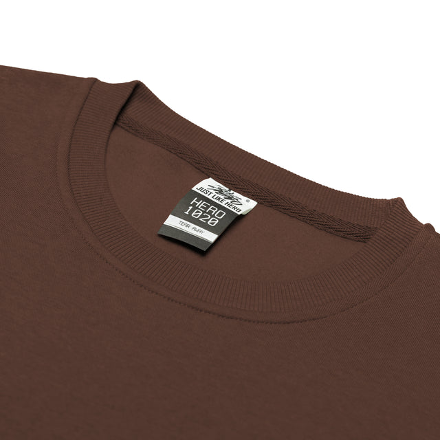 HERO-1020 Unisex Blank Crewneck Sweatshirt - Cocoa