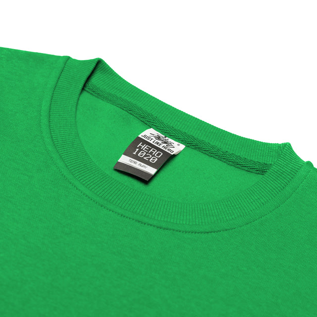 HERO-1020 Unisex Blank Crewneck Sweatshirt - Kelly Green (FINAL SALE)
