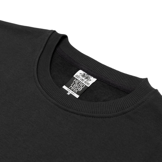 HERO-1050 MAX Unisex Blank Crewneck Sweatshirt - Off Black