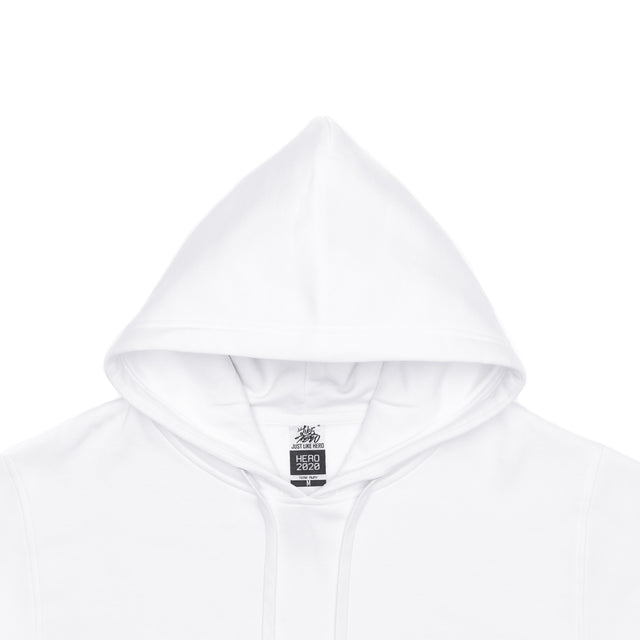 HERO-2020 Unisex Blank Hoodie - White