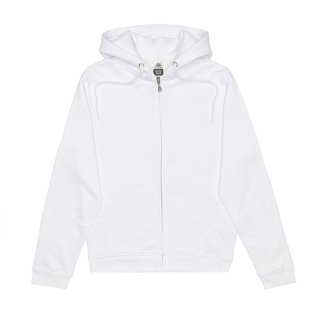 HERO-3020 Unisex Full Zip Hoodie - White (FINAL SALE)