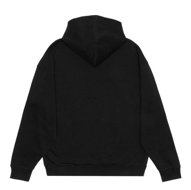 HERO-4220 Unisex Drop Shoulder 1/2 Zip Hoodie - Black