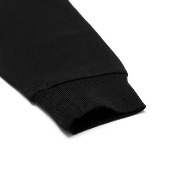 HERO-4220 Unisex Drop Shoulder 1/2 Zip Hoodie - Black