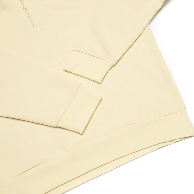 HERO-4220 Unisex Drop Shoulder 1/2 Zip Hoodie - Ivory