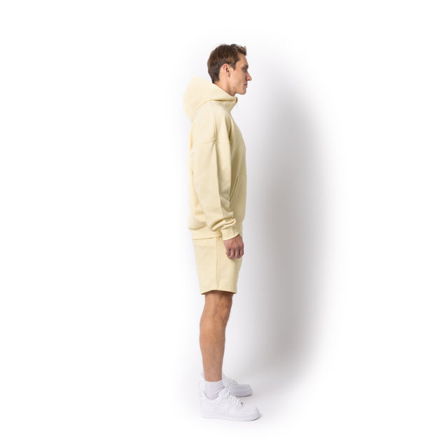 HERO-4220 Unisex Drop Shoulder 1/2 Zip Hoodie - Ivory