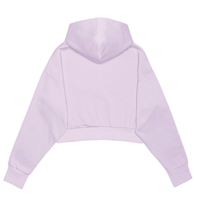 HERO-4220C Cropped Drop Shoulder 1/2 Zip Hoodie - Lavender