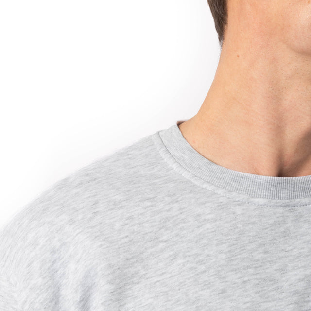 HERO-1020 Unisex Blank Crewneck Sweatshirt - Ash Heather