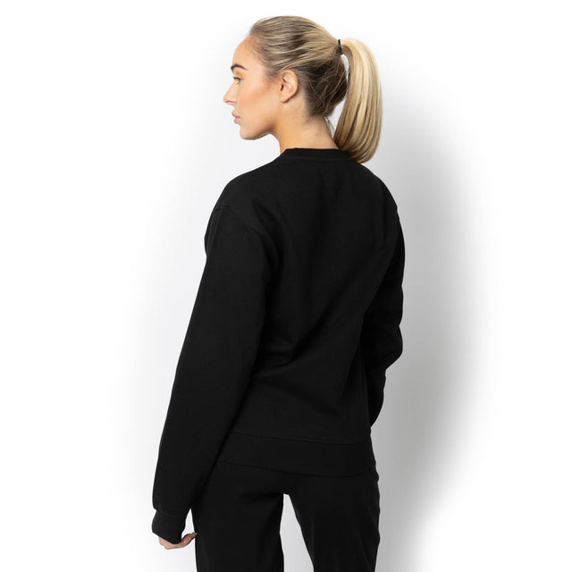 HERO-1020 Unisex Blank Crewneck Sweatshirt - Black