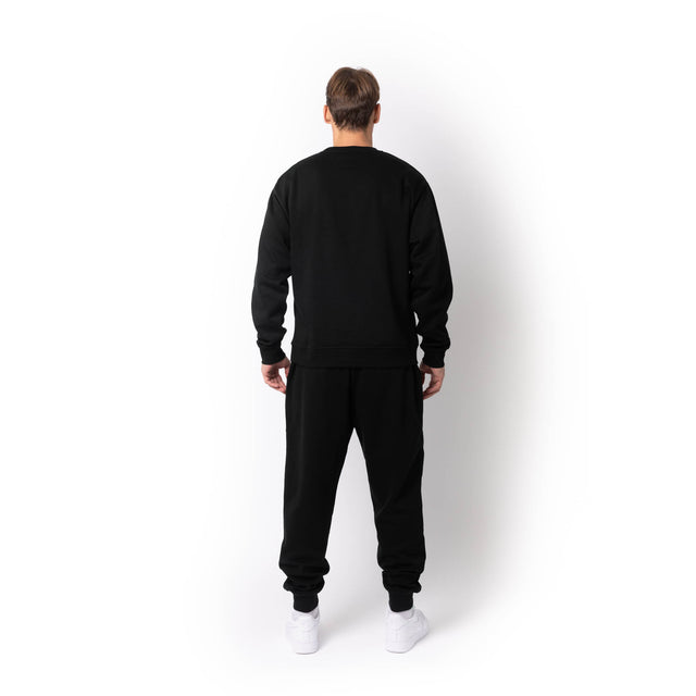 HERO-1020 Unisex Blank Crewneck Sweatshirt - Black