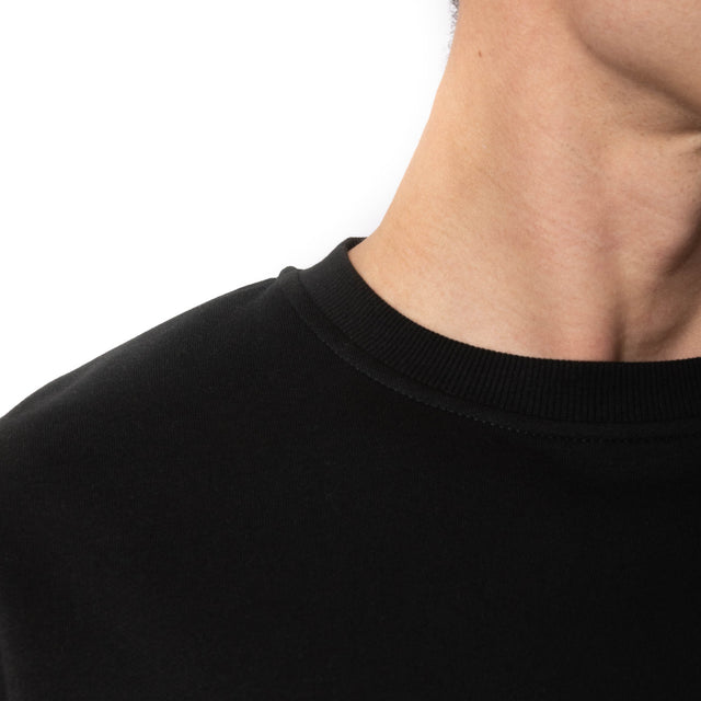 HERO-1020 Unisex Blank Crewneck Sweatshirt - Black