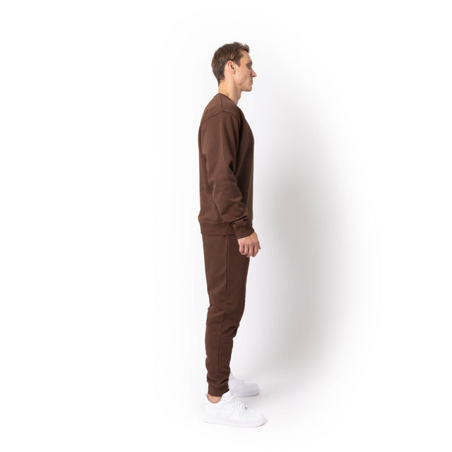 HERO-1020 Unisex Blank Crewneck Sweatshirt - Cocoa