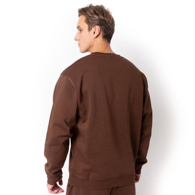 HERO-1020 Unisex Blank Crewneck Sweatshirt - Cocoa