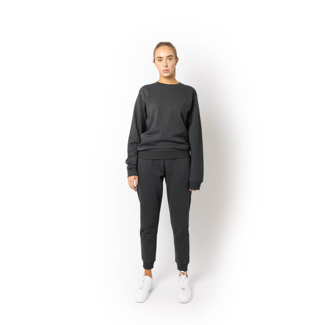 HERO-1020 Unisex Blank Crewneck Sweatshirt - Dark Heather