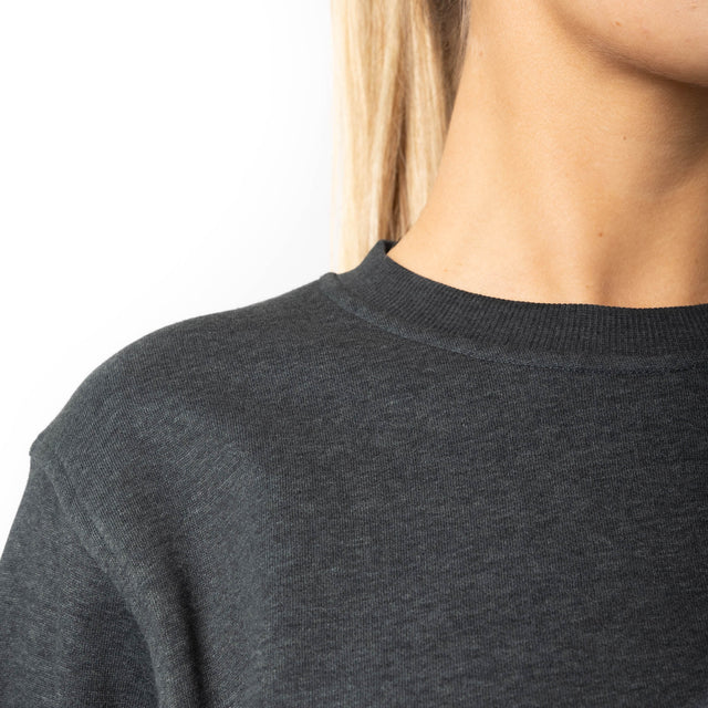 HERO-1020 Unisex Blank Crewneck Sweatshirt - Dark Heather