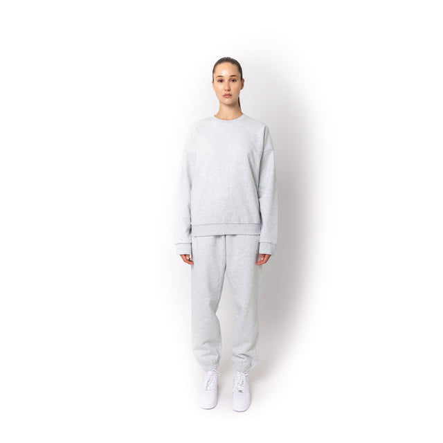 HERO-1050 MAX Unisex Blank Crewneck Sweatshirt - Ash Heather