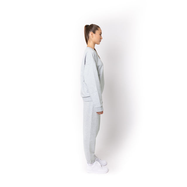 HERO-1050 MAX Unisex Blank Crewneck Sweatshirt - Ash Heather