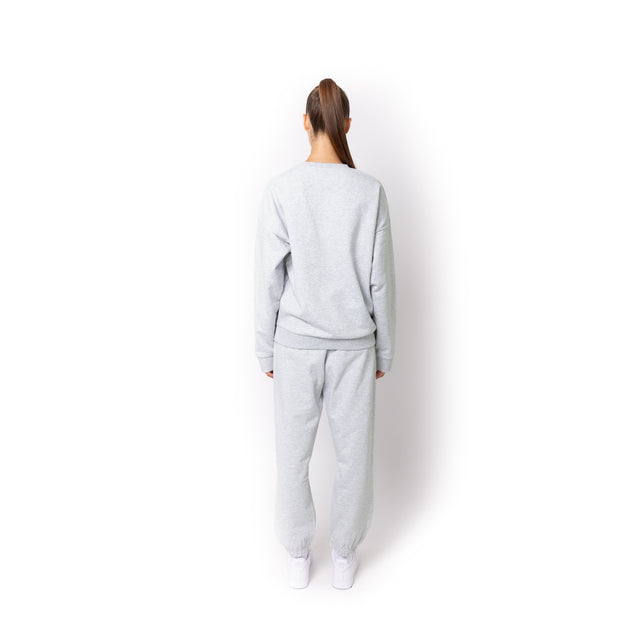 HERO-1050 MAX Unisex Blank Crewneck Sweatshirt - Ash Heather