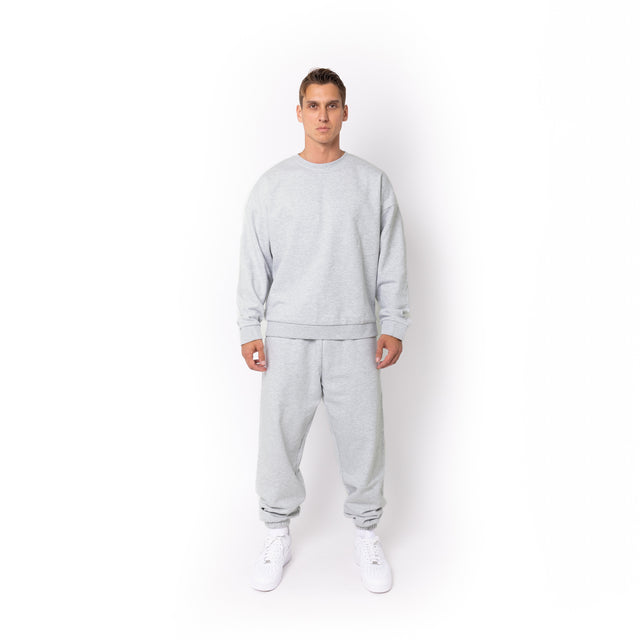HERO-1050 MAX Unisex Blank Crewneck Sweatshirt - Ash Heather