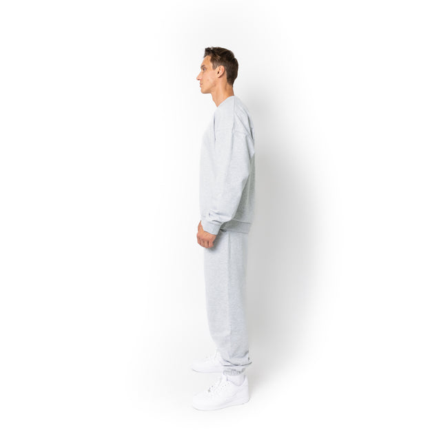 HERO-1050 MAX Unisex Blank Crewneck Sweatshirt - Ash Heather