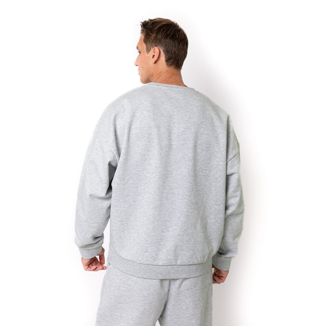 HERO-1050 MAX Unisex Blank Crewneck Sweatshirt - Ash Heather