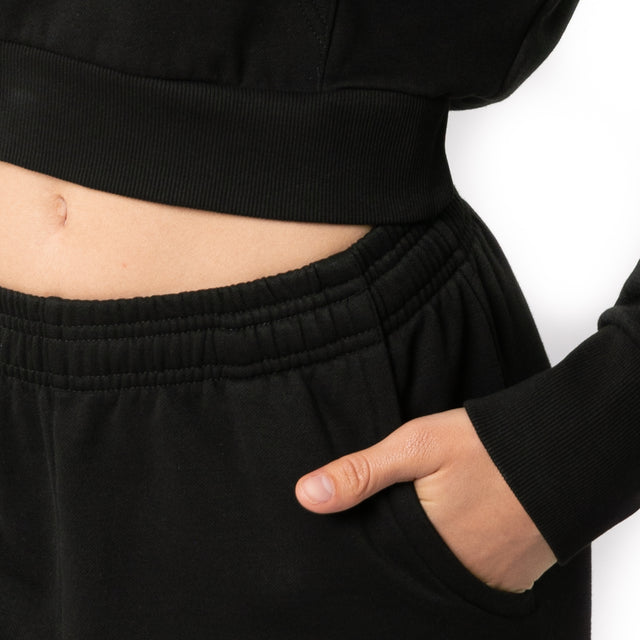 HERO-2120C Cropped Drop Shoulder Pullover Hoodie - Lavender