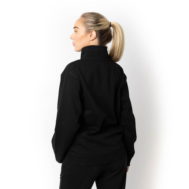HERO-4020 Unisex Quarter Zip Sweatshirt - Black