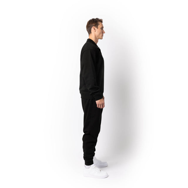 HERO-4020 Unisex Quarter Zip Sweatshirt - Black