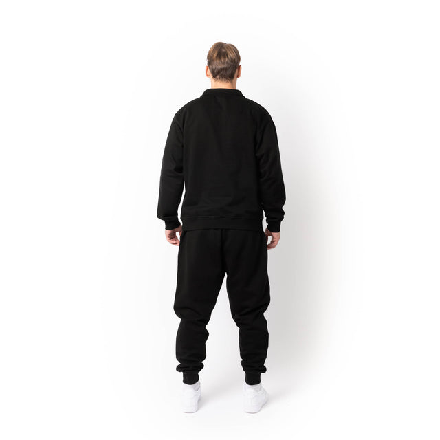 HERO-4020 Unisex Quarter Zip Sweatshirt - Black