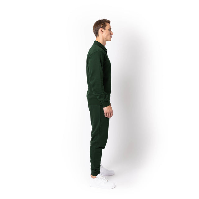 HERO-4020 Unisex Quarter Zip Sweatshirt - Forest Green