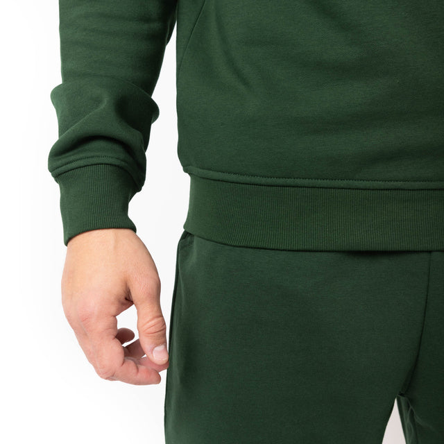 HERO-4020 Unisex Quarter Zip Sweatshirt - Forest Green