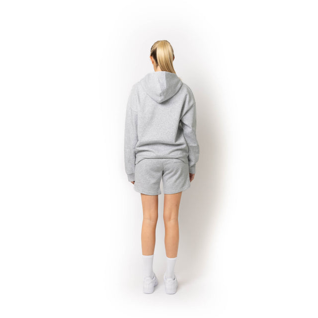 HERO-4220 Unisex Drop Shoulder 1/2 Zip Hoodie - Ash Heather