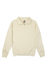 HERO-4020 Unisex Quarter Zip Sweatshirt - Ivory