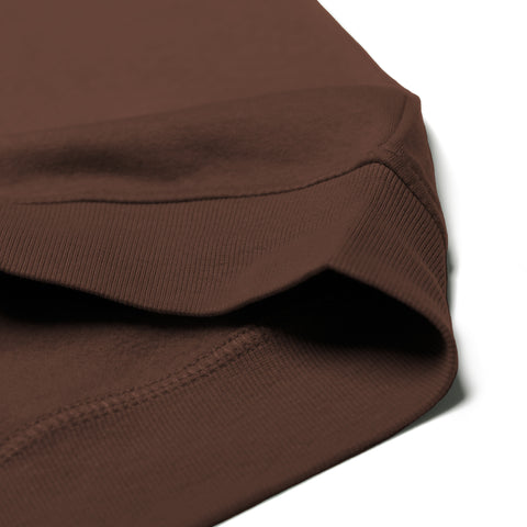 HERO-1020 Unisex Blank Crewneck Sweatshirt - Cocoa