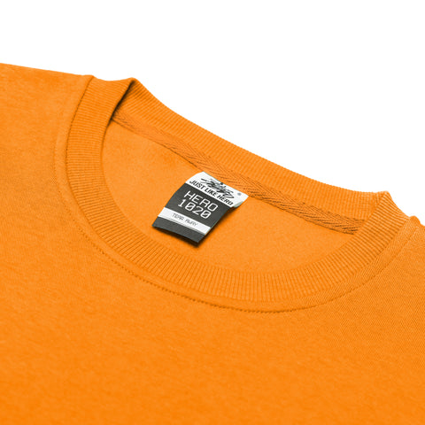 HERO-1020 Unisex Blank Crewneck Sweatshirt - Orange