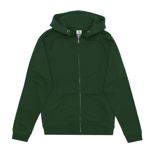HERO-3020 Unisex Full Zip Hoodie - Forest Green
