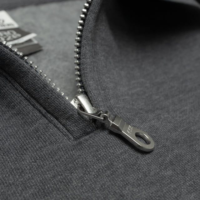 HERO-4020 Unisex Quarter Zip Sweatshirt - Dark Heather