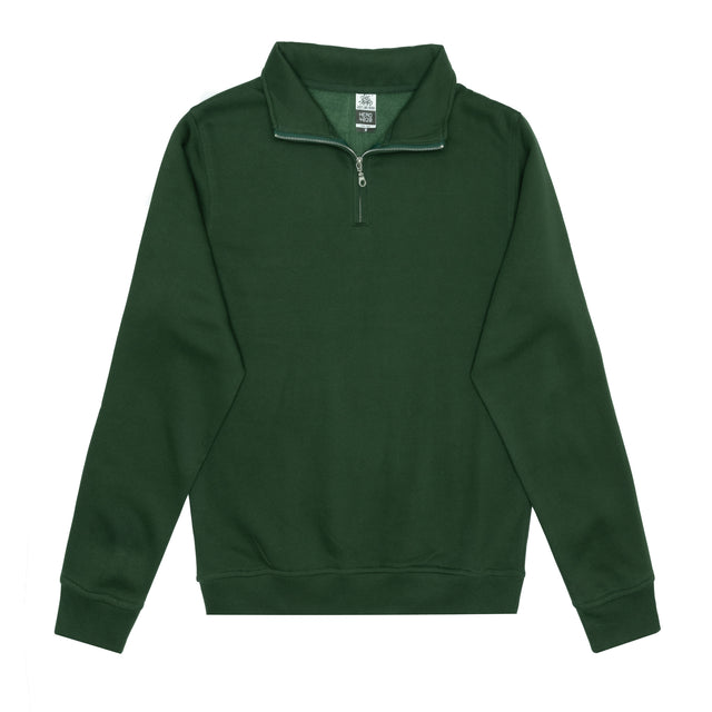 HERO-4020 Unisex Quarter Zip Sweatshirt - Forest Green