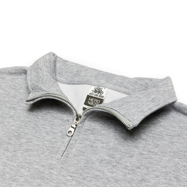 HERO-4020 Unisex Quarter Zip Sweatshirt - Sport Grey
