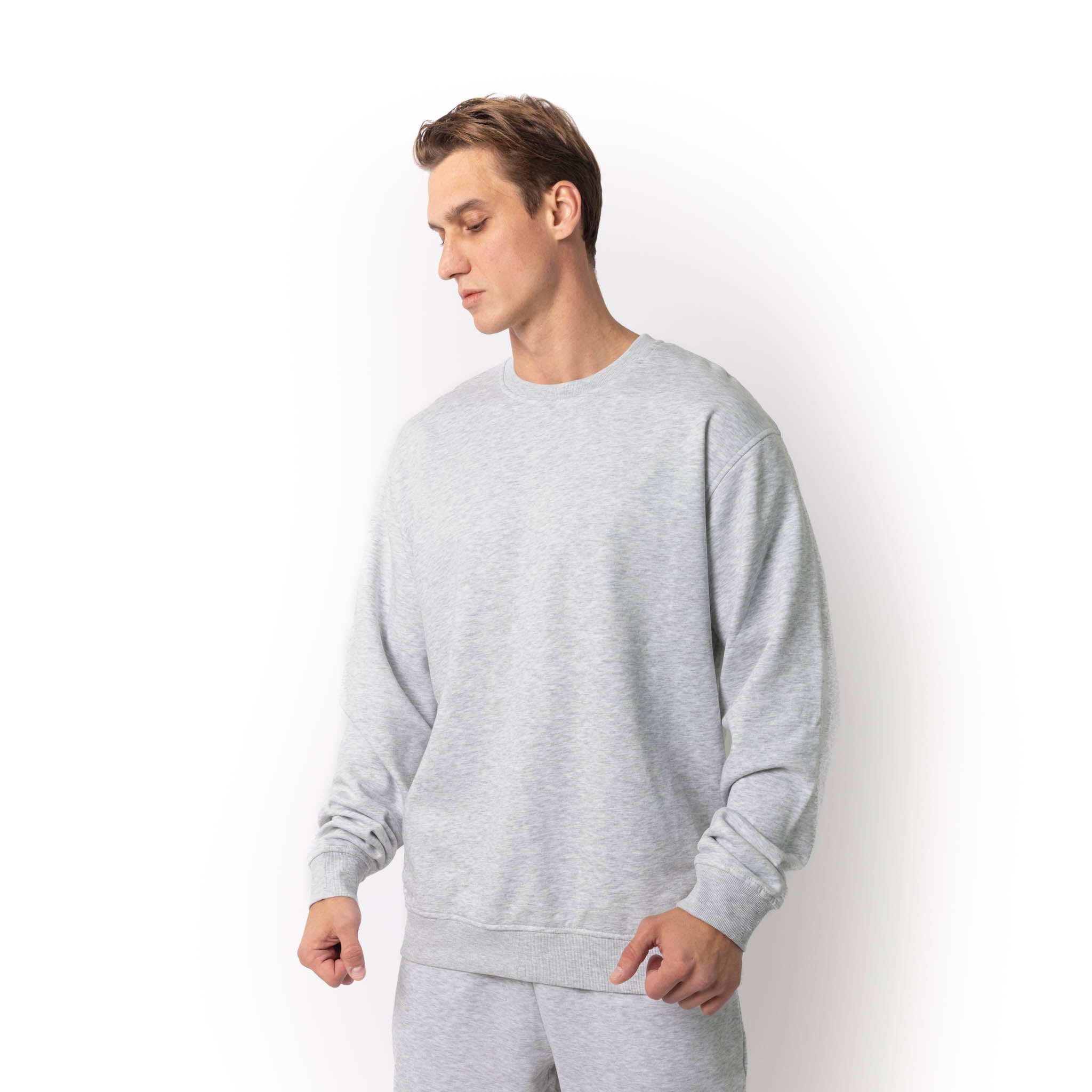 Premium Ash Heather Crewneck Sweatshirt Wholesale in Canada