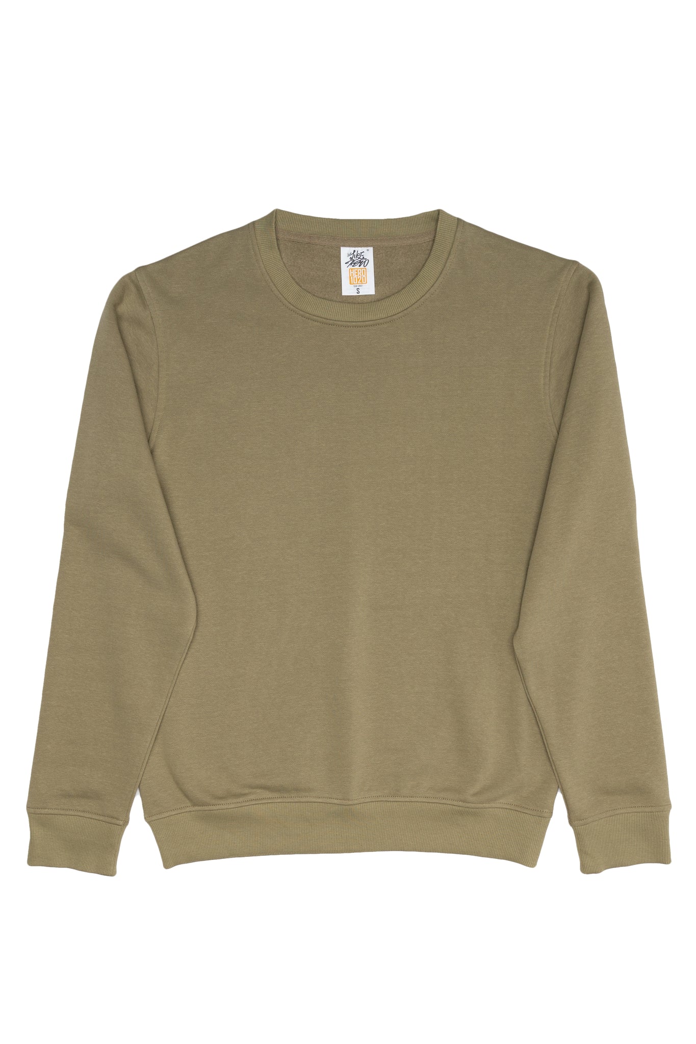 HERO-1020 Unisex Youth Blank Crewneck Sweatshirt - Olive