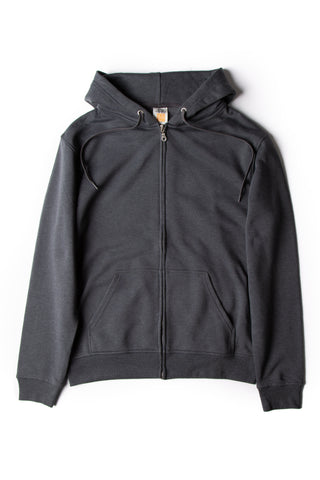 HERO-3020 Unisex Full Zip Hoodie - Dark Heather