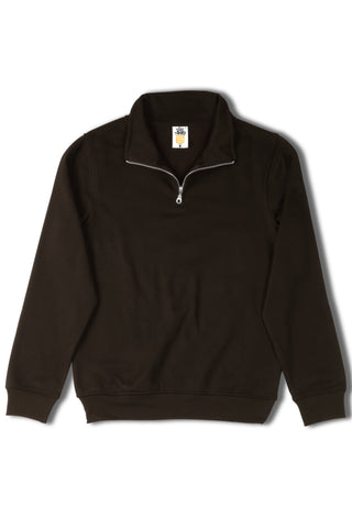 HERO-4020 Unisex Quarter Zip Sweatshirt - Black