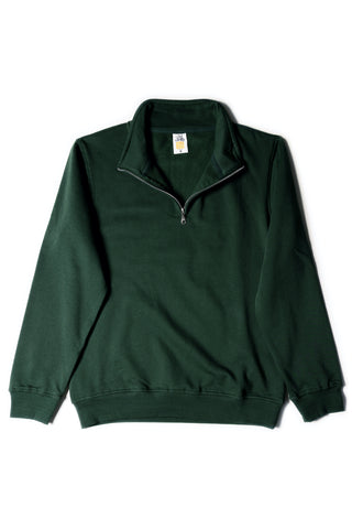 HERO-4020 Youth Quarter Zip Sweatshirt - Forest Green