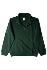 HERO-4020 Unisex Quarter Zip Sweatshirt - Forest Green