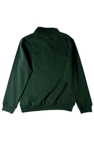 HERO-4020 Unisex Quarter Zip Sweatshirt - Forest Green