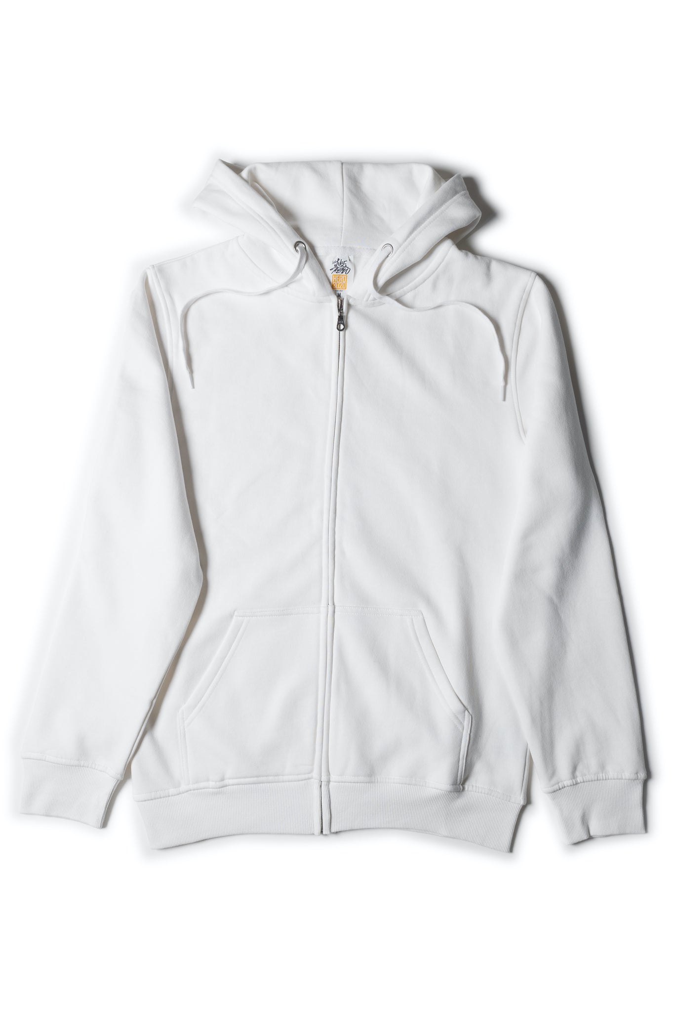 HERO-3020 Unisex Full Zip Hoodie - White