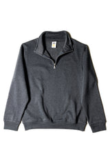 HERO-4020 Youth Quarter Zip Sweatshirt - Dark Heather