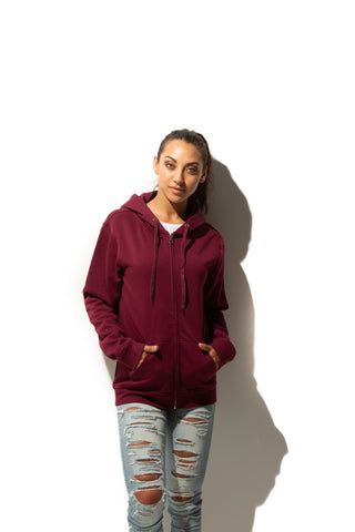 HERO-3020 Unisex Full Zip Hoodie - Maroon